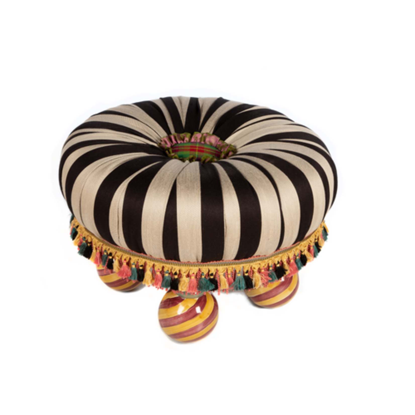 MacKenzie-Childs on wall street tuffet