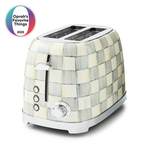 MacKenzie-Childs sterling check 2-slice toaster