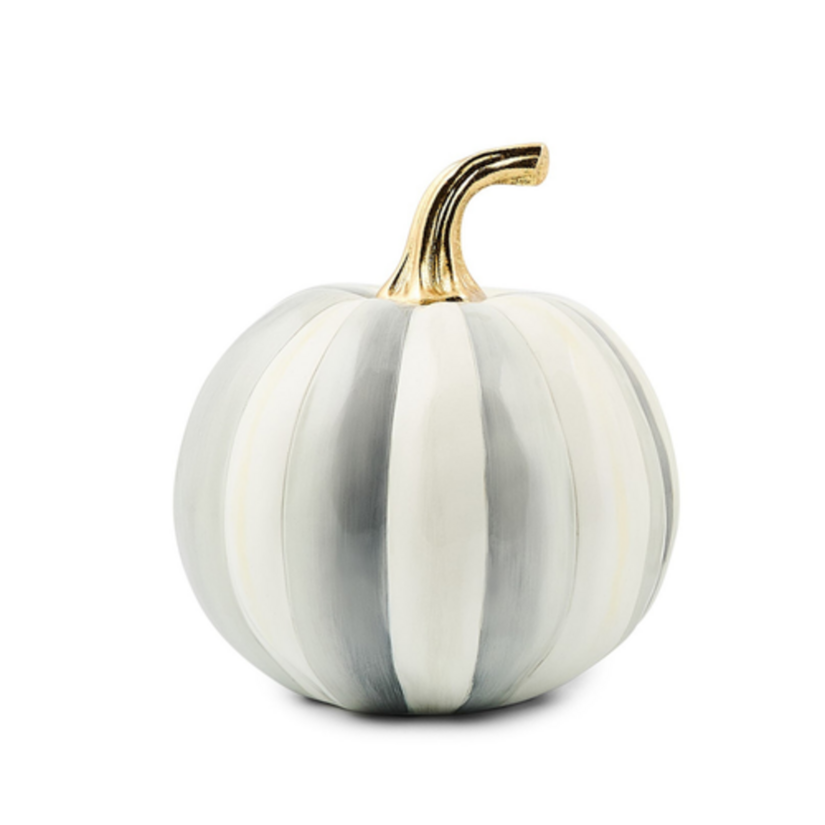 MacKenzie-Childs sterling stripe small pumpkin