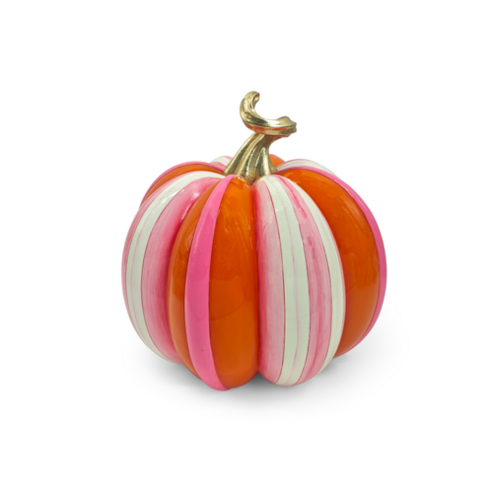 MacKenzie-Childs glam 'o' ween fairytale stripe pumpkin