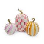MacKenzie-Childs glam 'o' ween pumpkin trio centerpiece