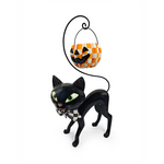 MacKenzie-Childs courtly cat with pumpkin bucket