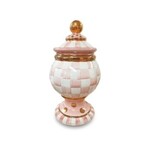MacKenzie-Childs rosy check ceramic globe canister