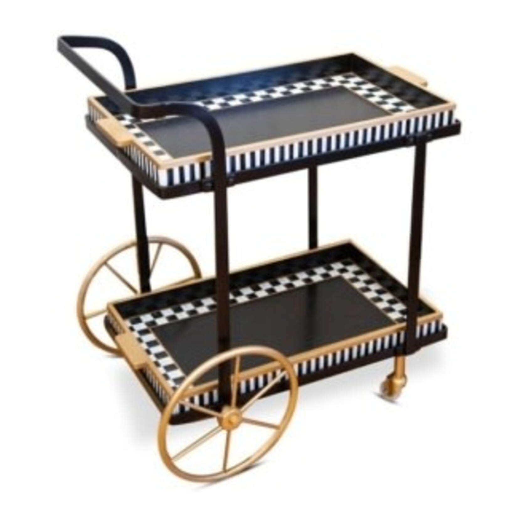 MacKenzie-Childs butler's bar cart