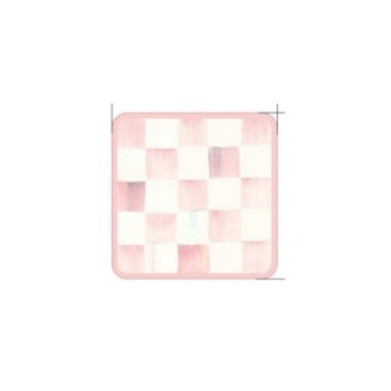 MacKenzie-Childs rosy check cork back coasters, set of 4