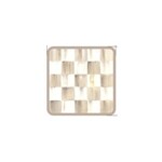 MacKenzie-Childs mocha check cork back coasters, set of 4