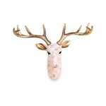 MacKenzie-Childs rosy check small deer wall decor