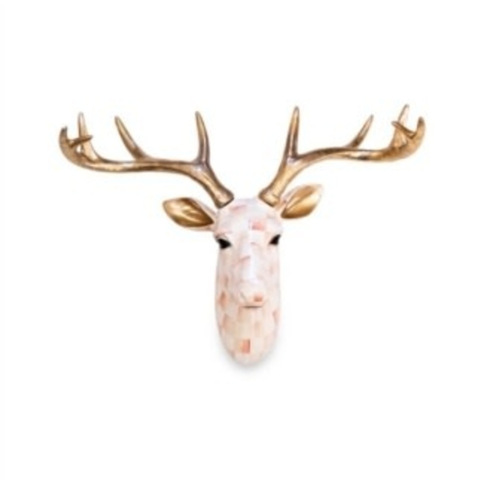 MacKenzie-Childs rosy check small deer wall decor
