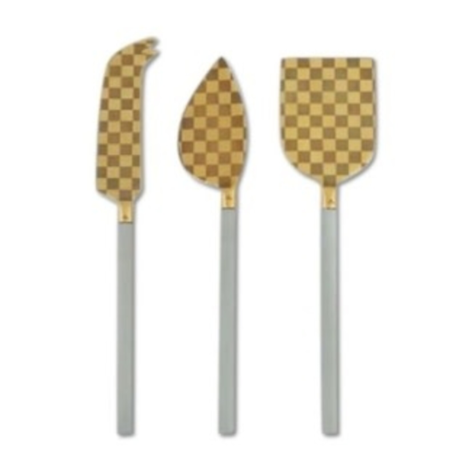 MacKenzie-Childs sterling cheese knife set