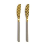 MacKenzie-Childs mocha spreader set