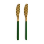 MacKenzie-Childs emerald spreader set