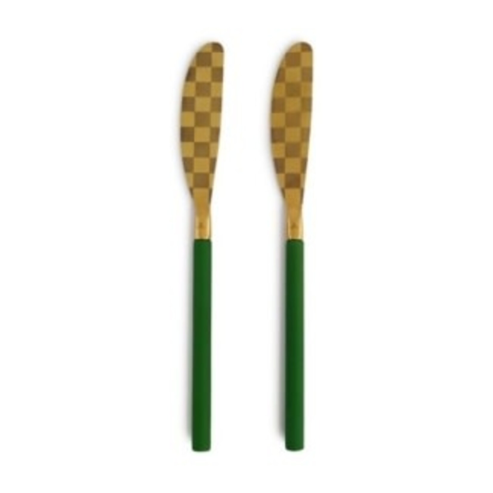 MacKenzie-Childs emerald spreader set