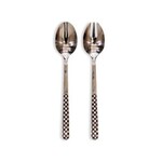 MacKenzie-Childs courtly check bistro salad serving set