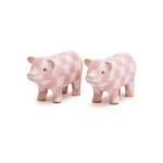 MacKenzie-Childs rosy pig salt & pepper set