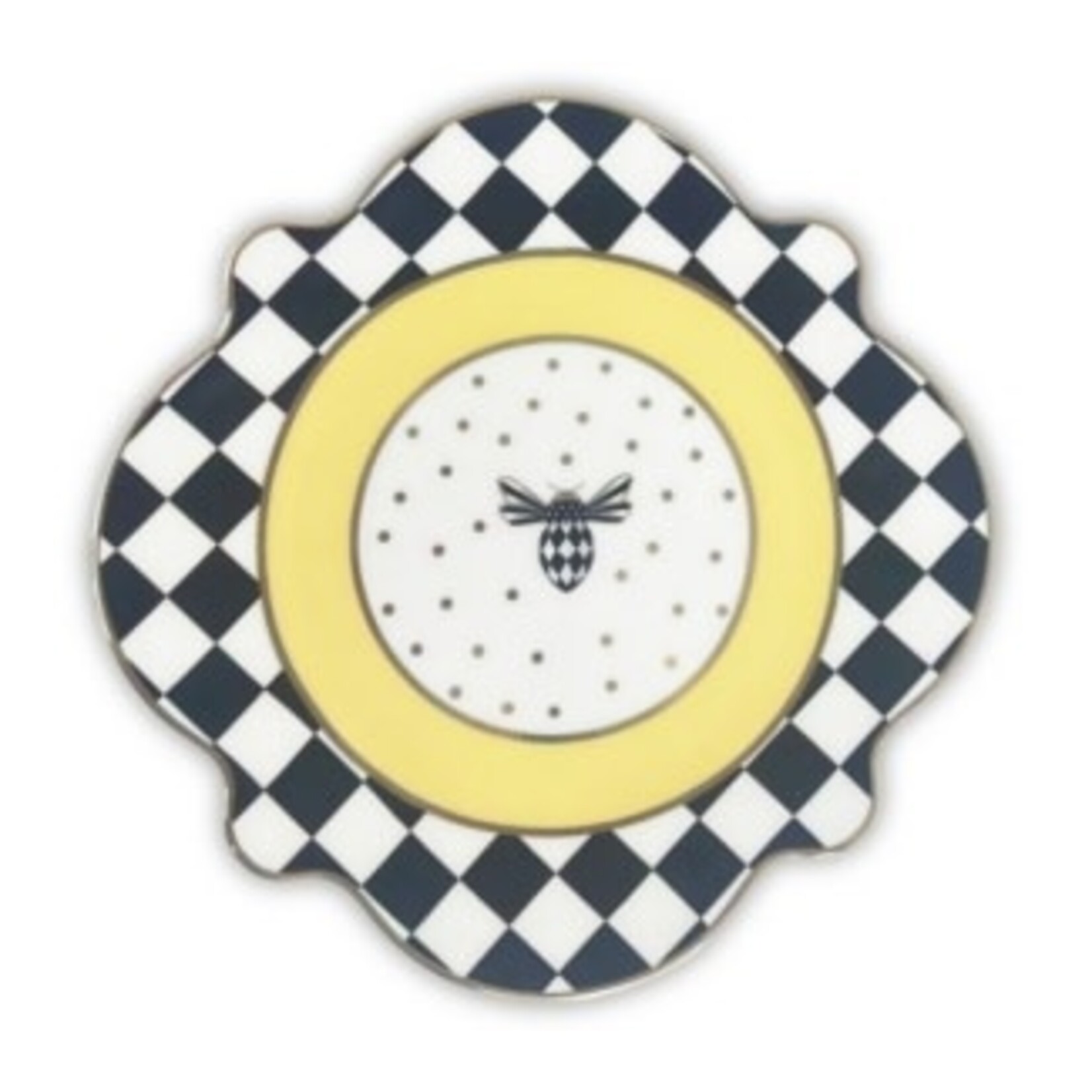 MacKenzie-Childs bee toile bread & butter plate