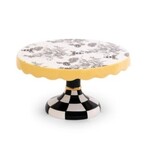 MacKenzie-Childs bee toile small pedestal platter