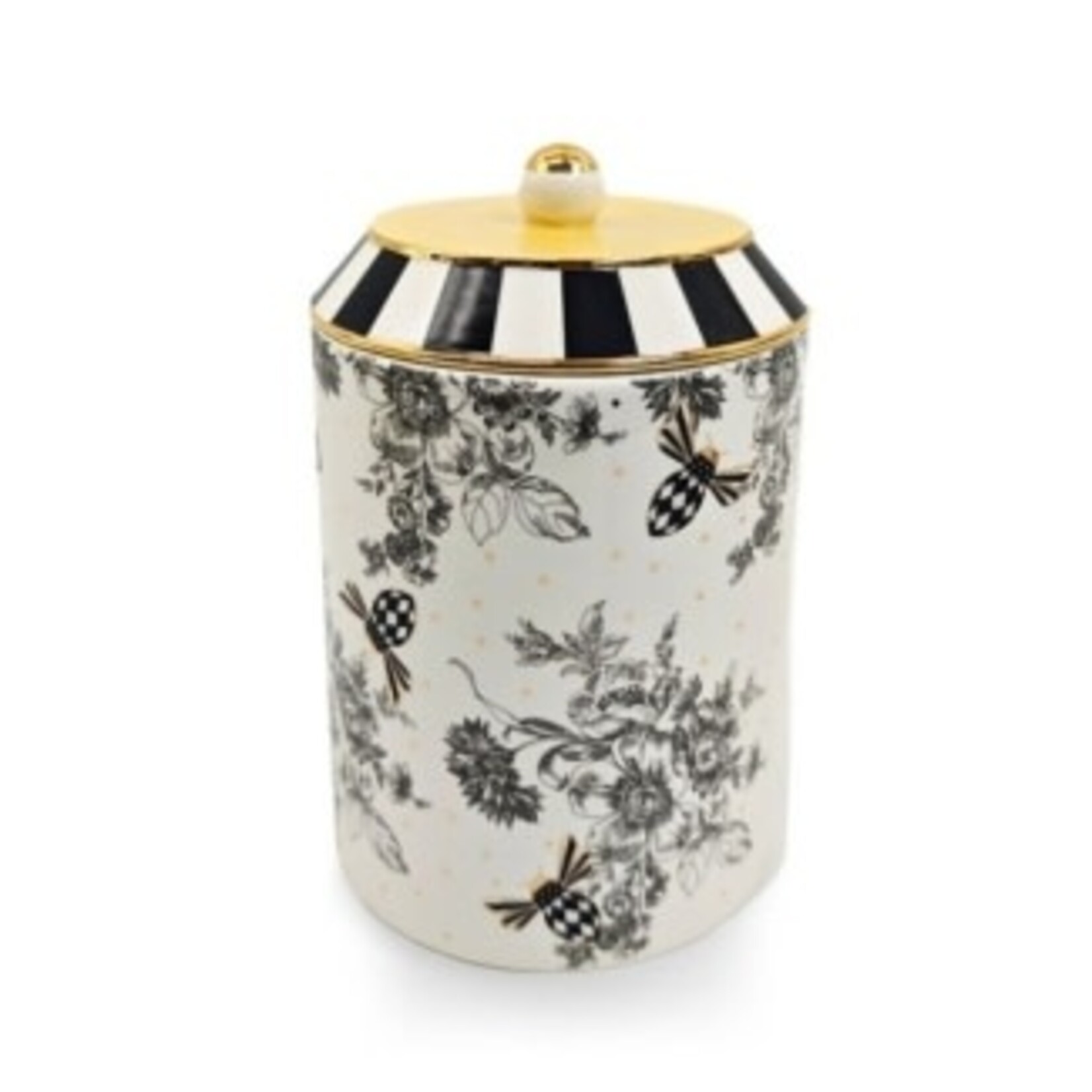 MacKenzie-Childs bee toile canister