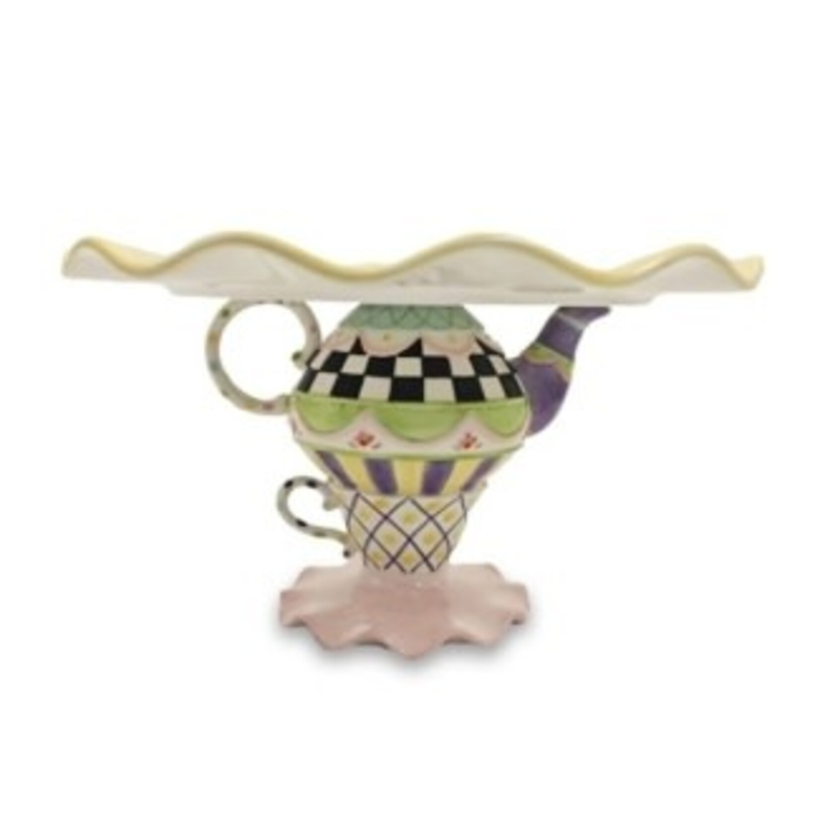 MacKenzie-Childs wonderland cake stand