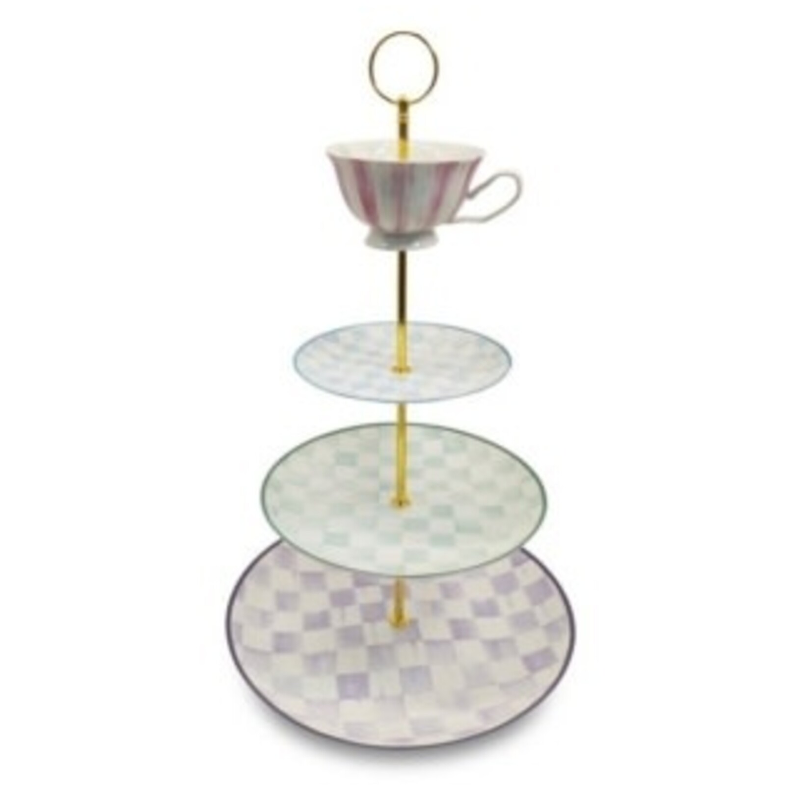MacKenzie-Childs wonderland three tier sweet stand