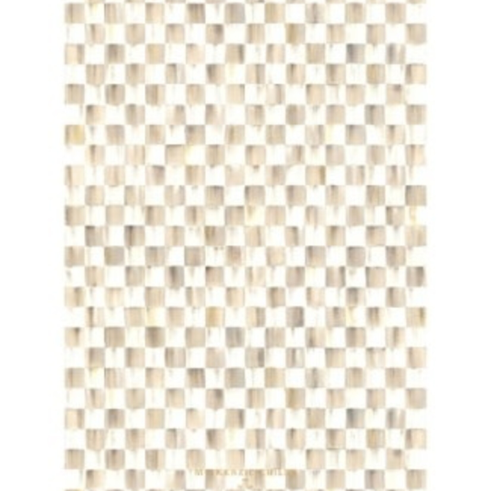 MacKenzie-Childs mocha check dish towel