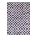 MacKenzie-Childs violet check printed dish towel