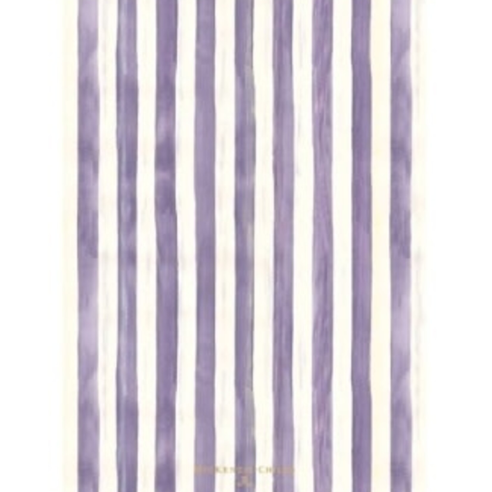 MacKenzie-Childs violet stripe printed dish towel
