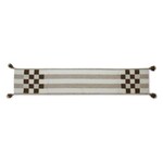MacKenzie-Childs flax checks and stripes table runner