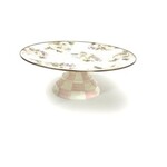 MacKenzie-Childs wildflowers pink large pedestal platter