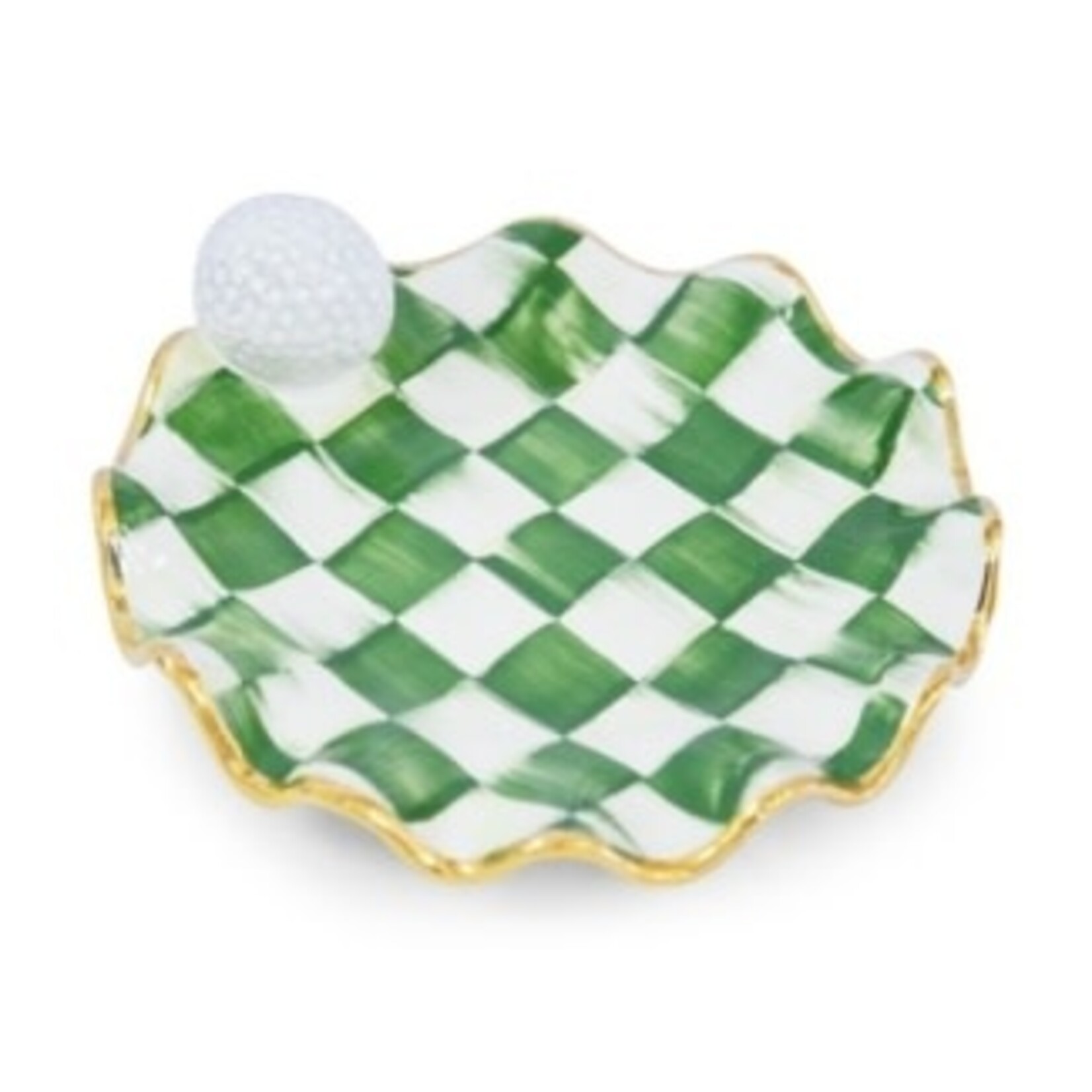 MacKenzie-Childs putting green ceramic dish