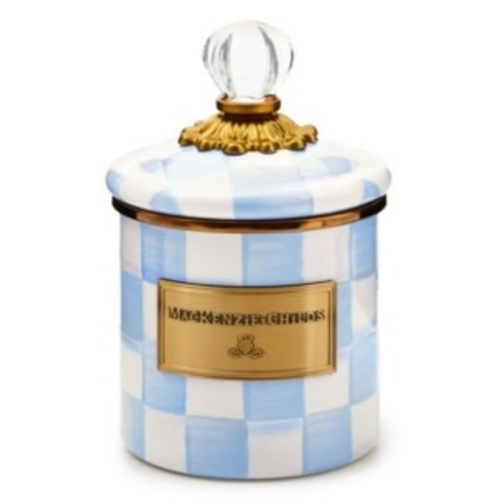 MacKenzie-Childs sky check demi canister