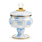 MacKenzie-Childs sky check curiosity pot