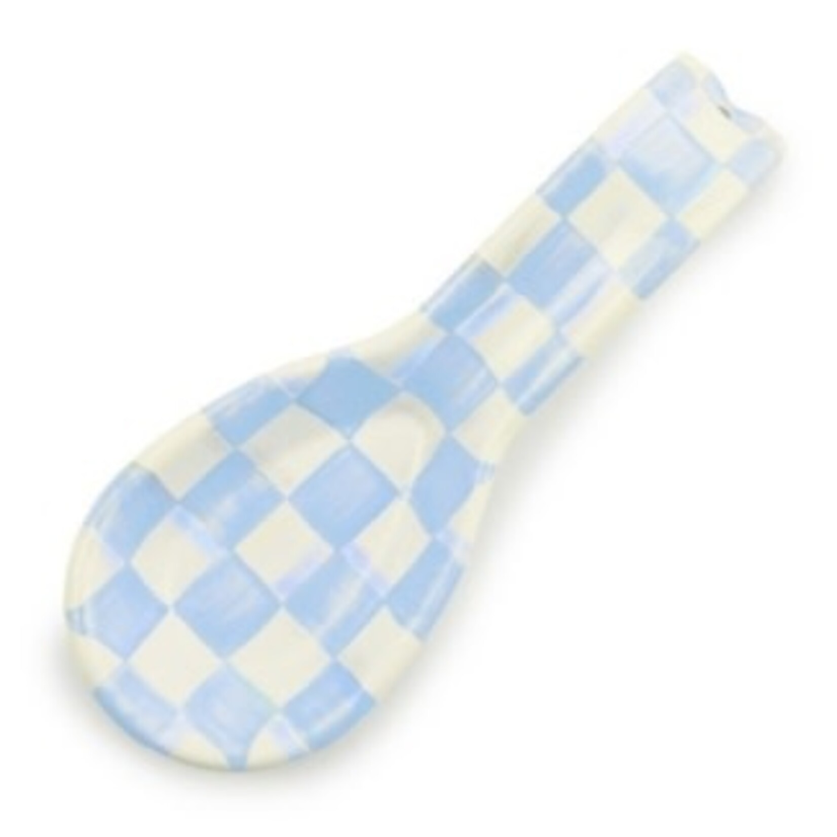 MacKenzie-Childs sky check spoon rest