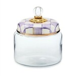 MacKenzie-Childs violet check small kitchen canister