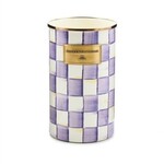 MacKenzie-Childs violet check utensil holder