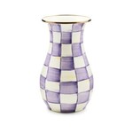 MacKenzie-Childs violet check tall vase