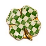 MacKenzie-Childs lucky check clover plate