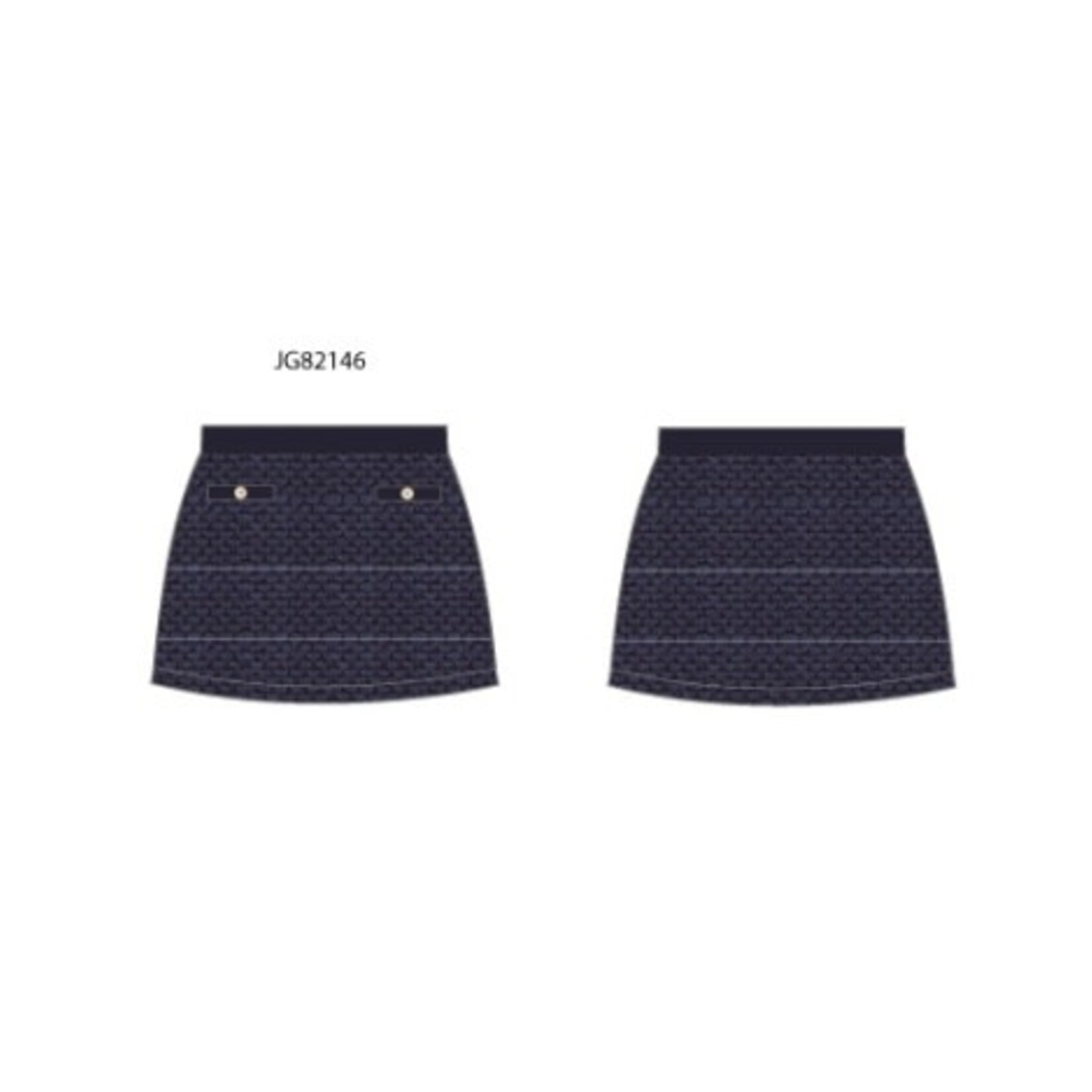 JANIE AND JACK S ES NVY BOUCLE SWTR SKIRT H1B