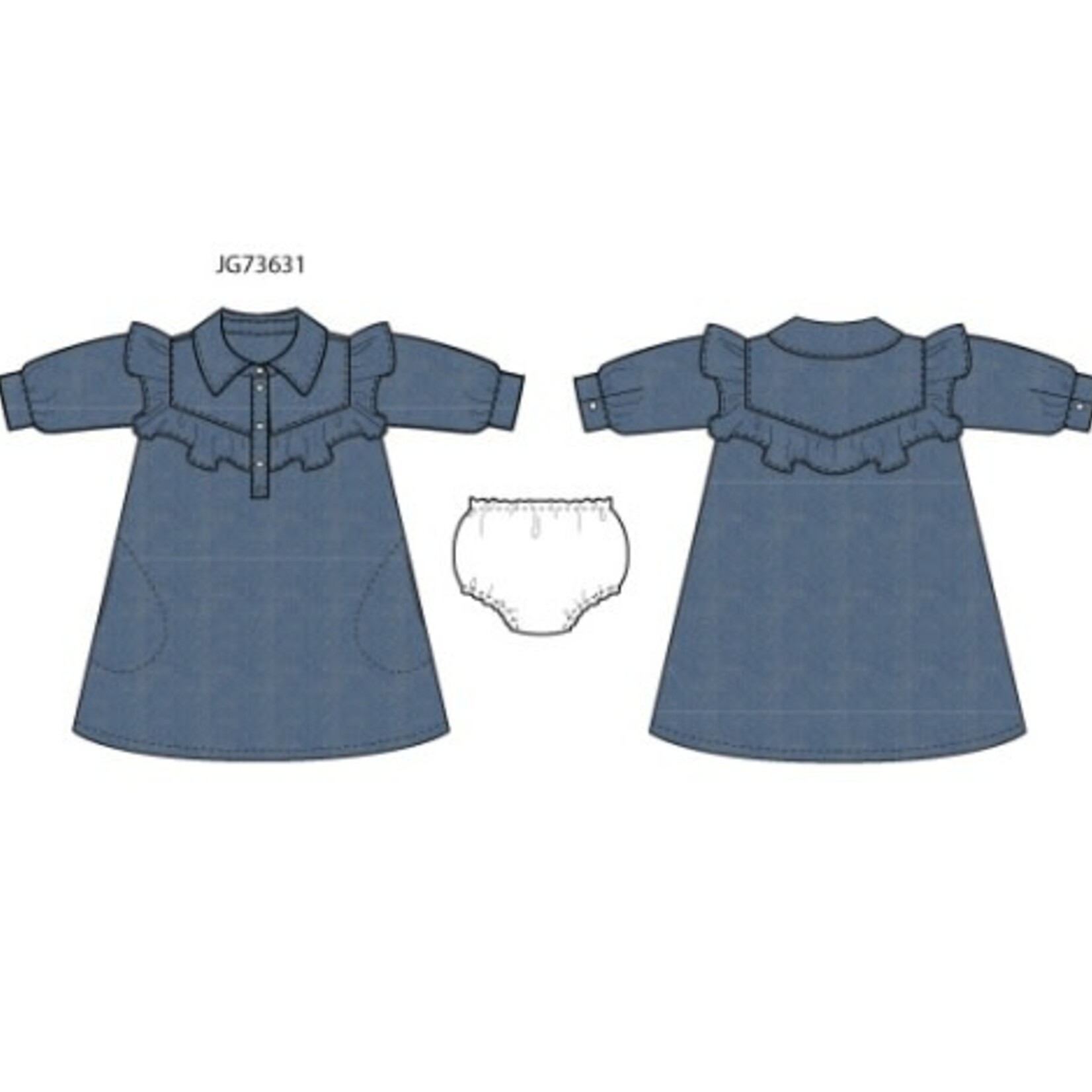 JANIE AND JACK D RUFFLE DRESS
