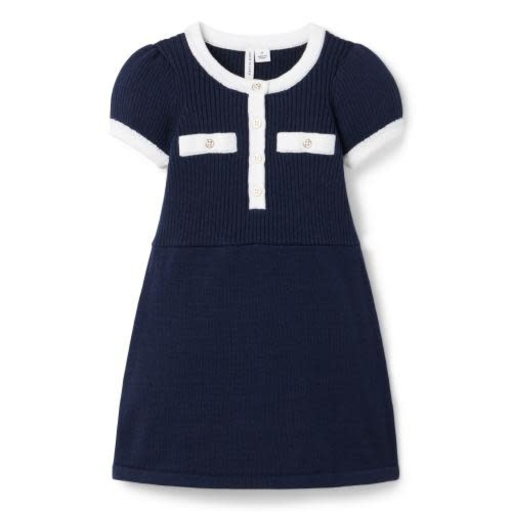 JANIE AND JACK S ES NAVY BTTN SWEATER DRESS FB