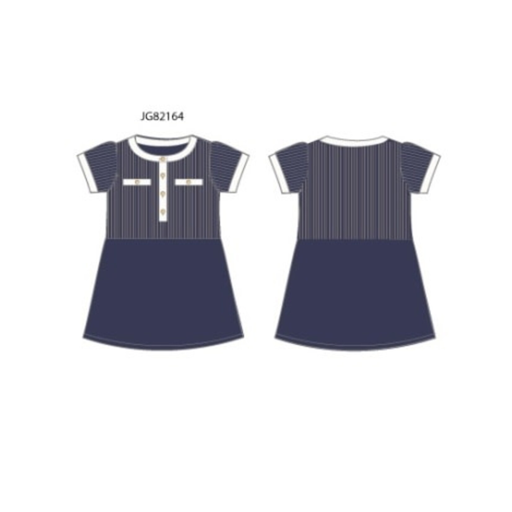 JANIE AND JACK S ES NAVY BTTN SWEATER DRESS FB