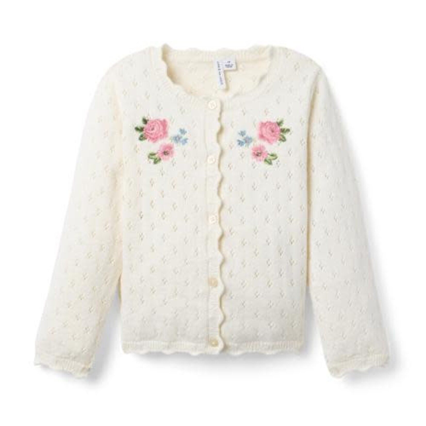 JANIE AND JACK S IVRY ROSE EMB PNTL CARDI F1A