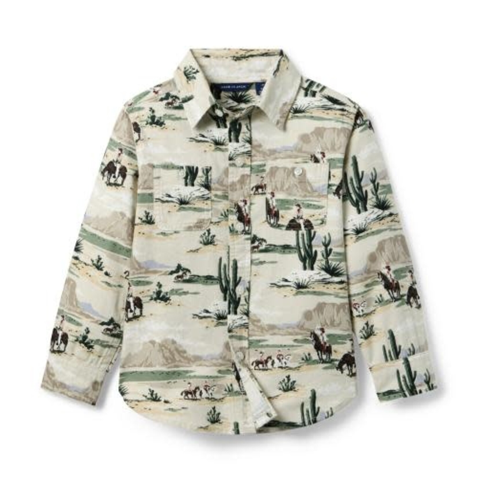 JANIE AND JACK W ES WESTERN SCENIC BRUSHED TWILL LS SHIRT