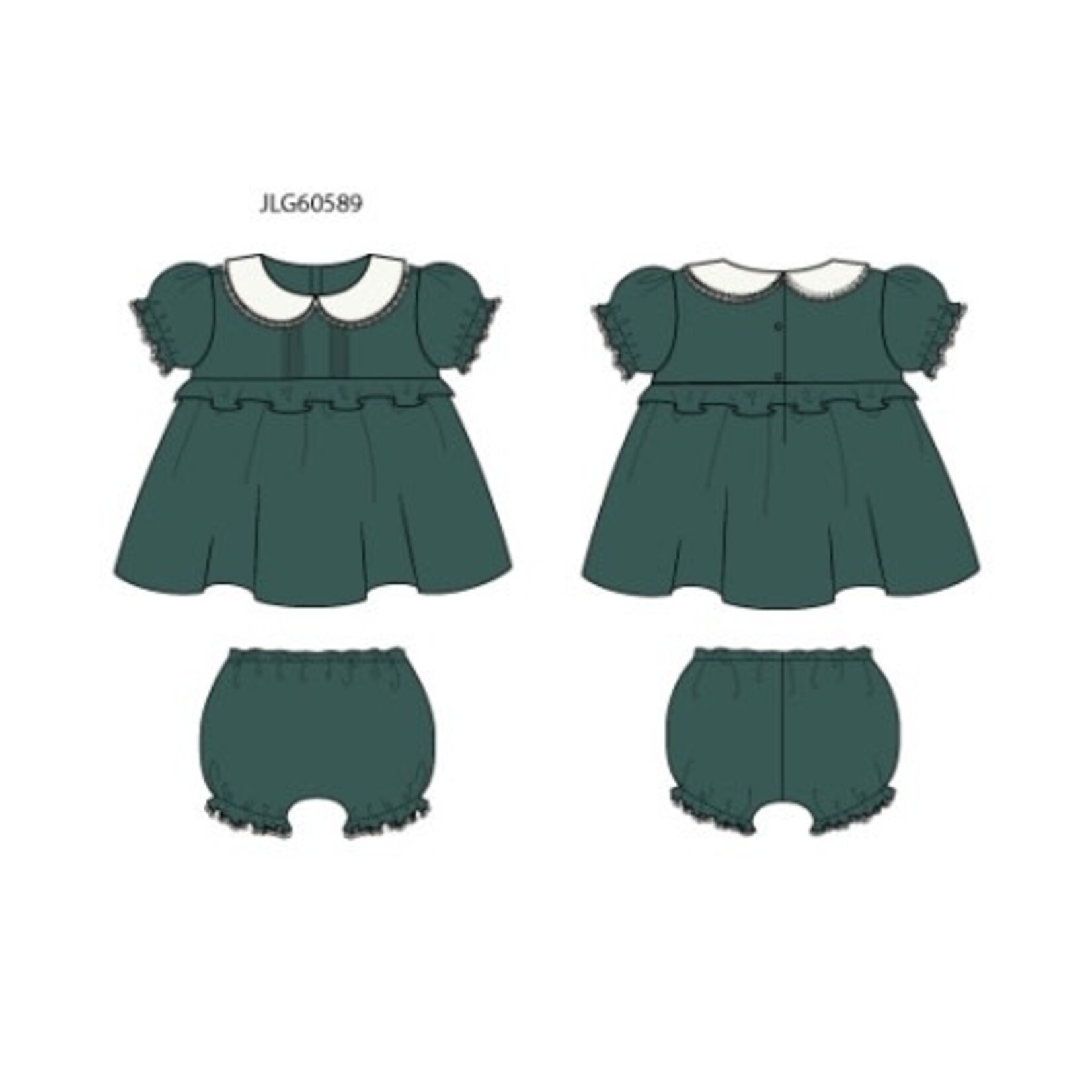 JANIE AND JACK SATIN SS COLLAR SET