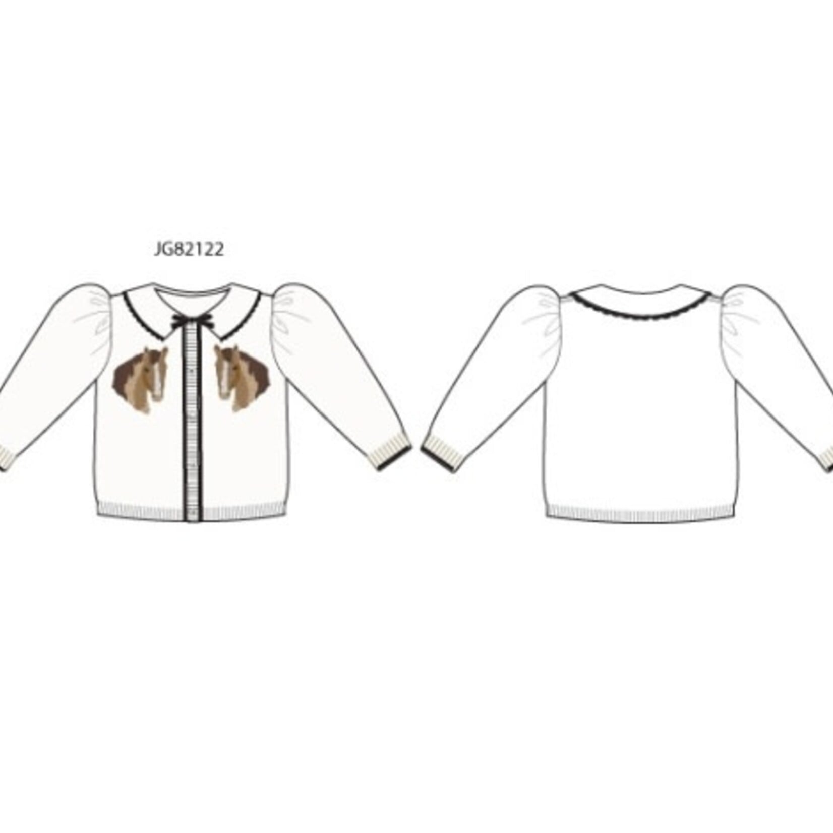 JANIE AND JACK S ES HORSE INTRS CARDIGAN