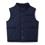 JANIE AND JACK W ES  NAVY QUILTED VEST FB