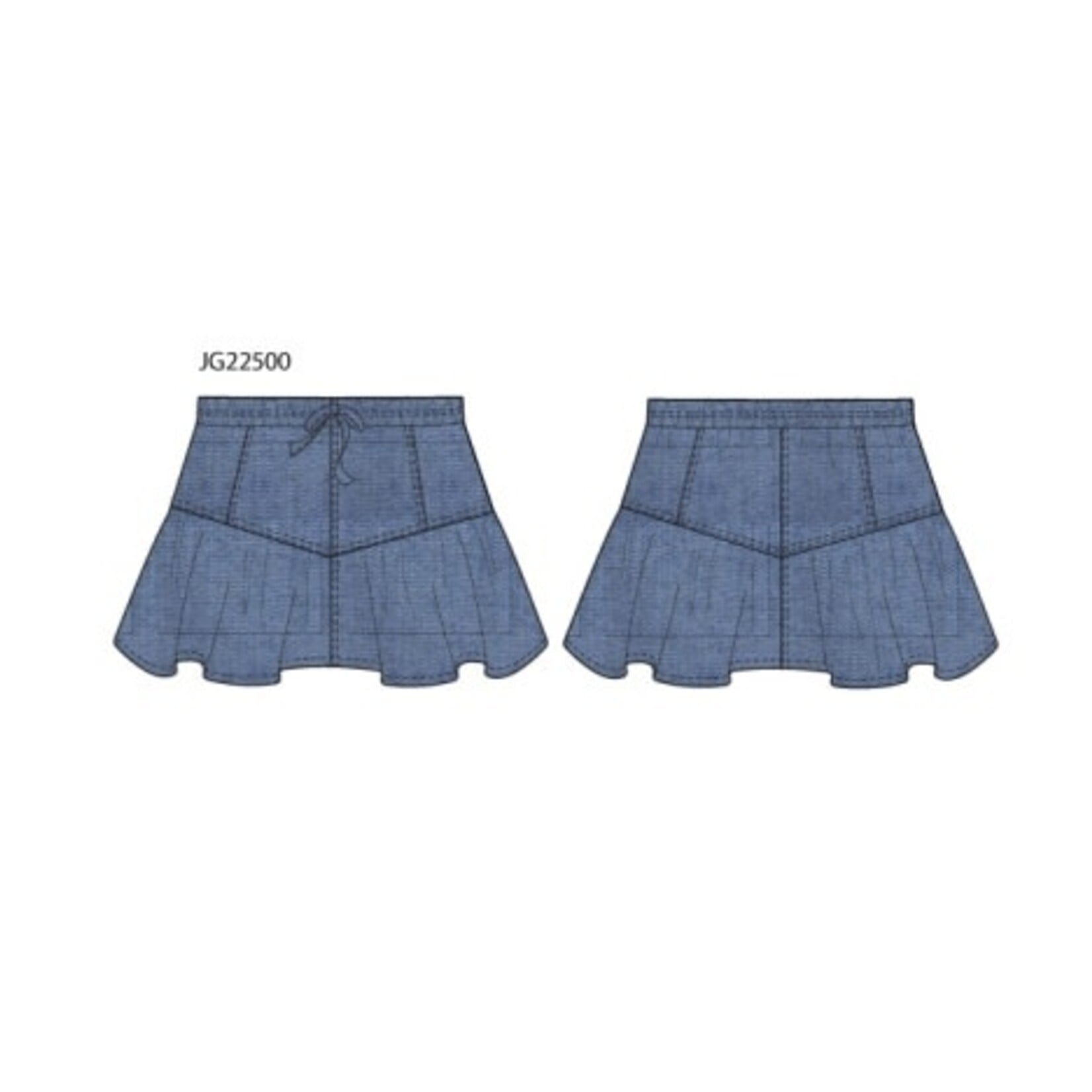 JANIE AND JACK W ES DENIM BTTN SKIRT F2
