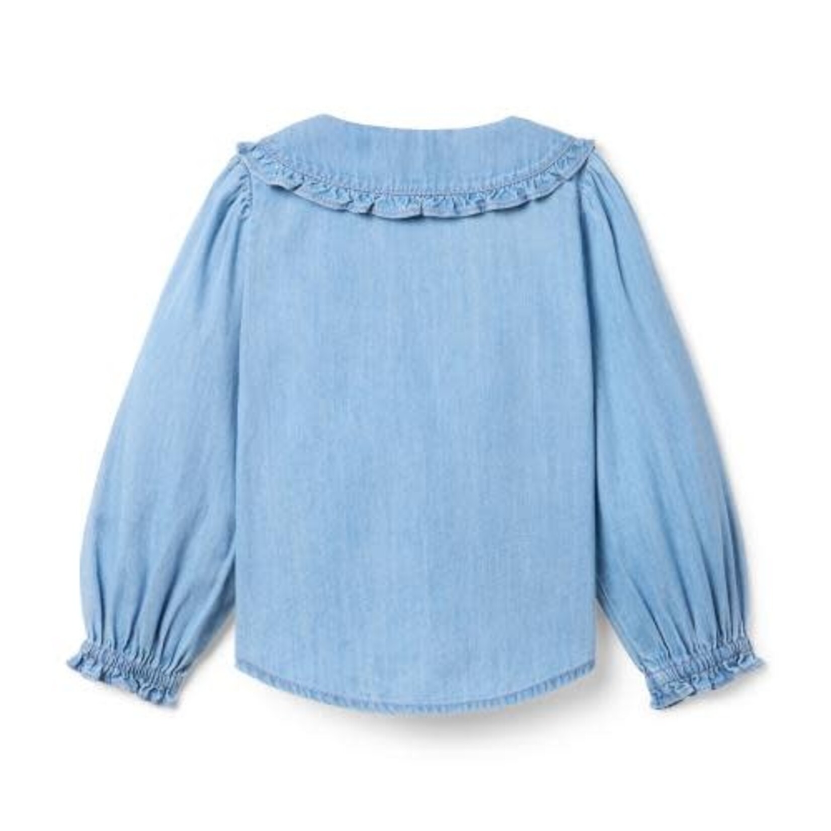 JANIE AND JACK W ES CHAMBRAY CLLR LS TOP FB