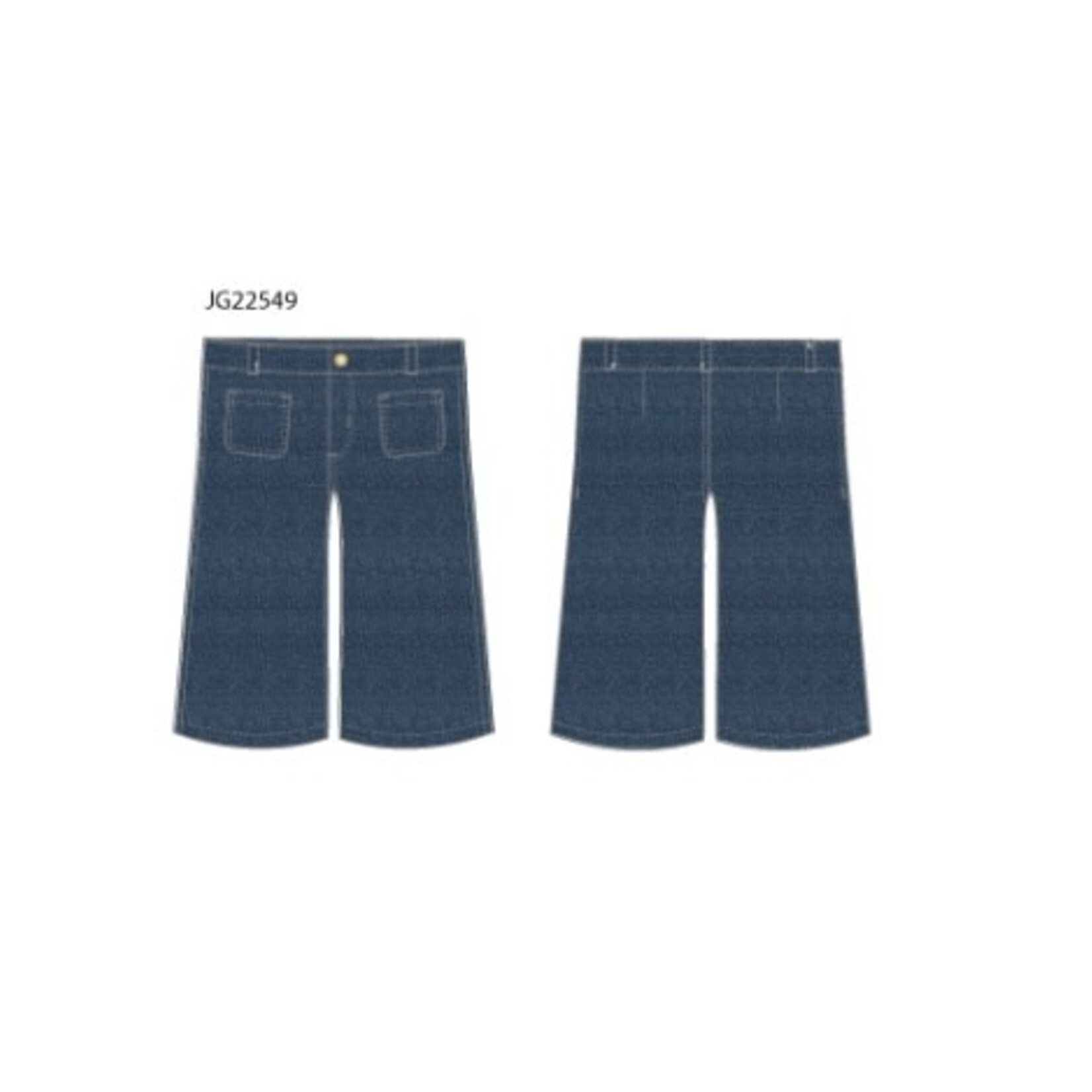 JANIE AND JACK D ES DENIM WIDE PANT F1