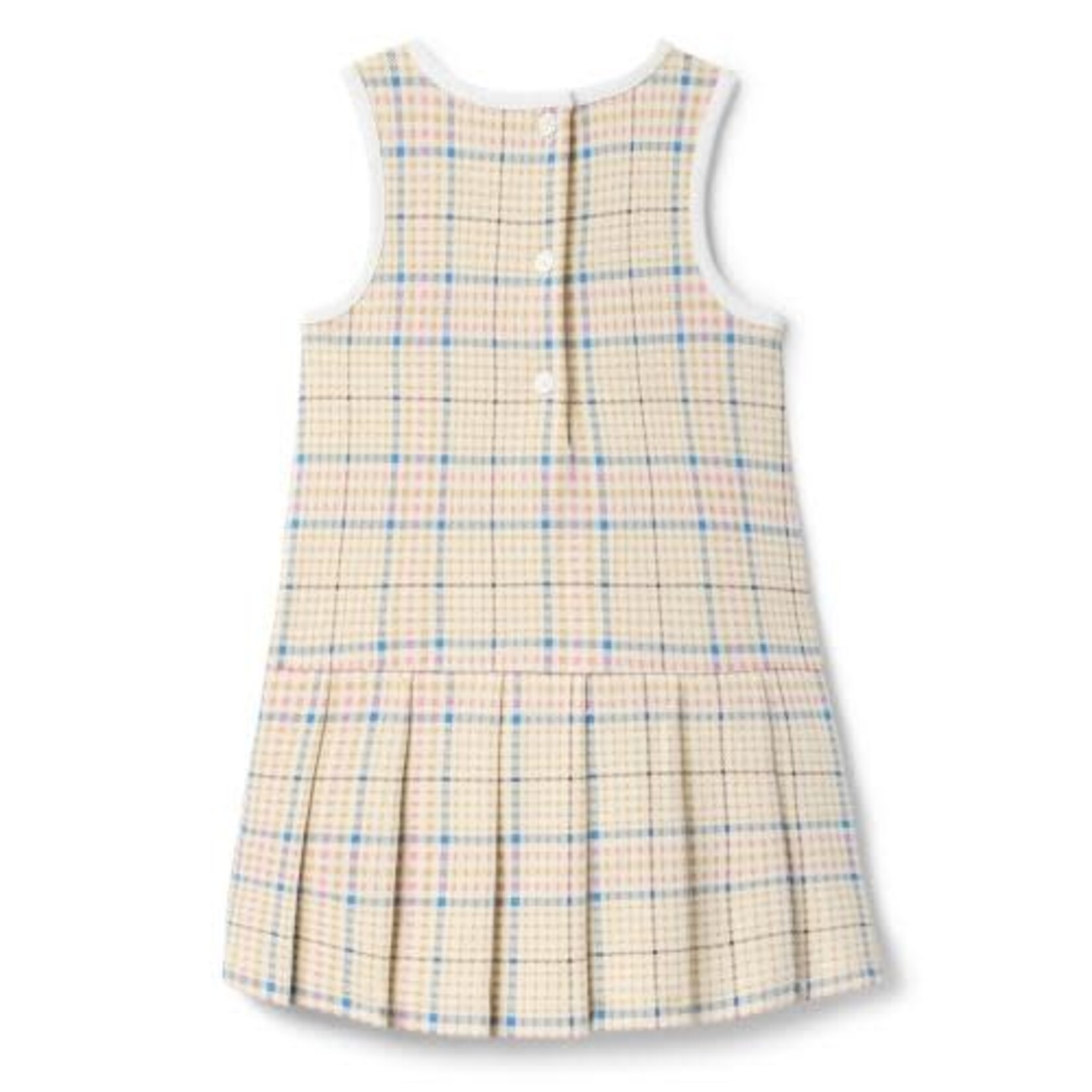 JANIE AND JACK K MULTI PLAID KNIT JACQ DRESS F1A