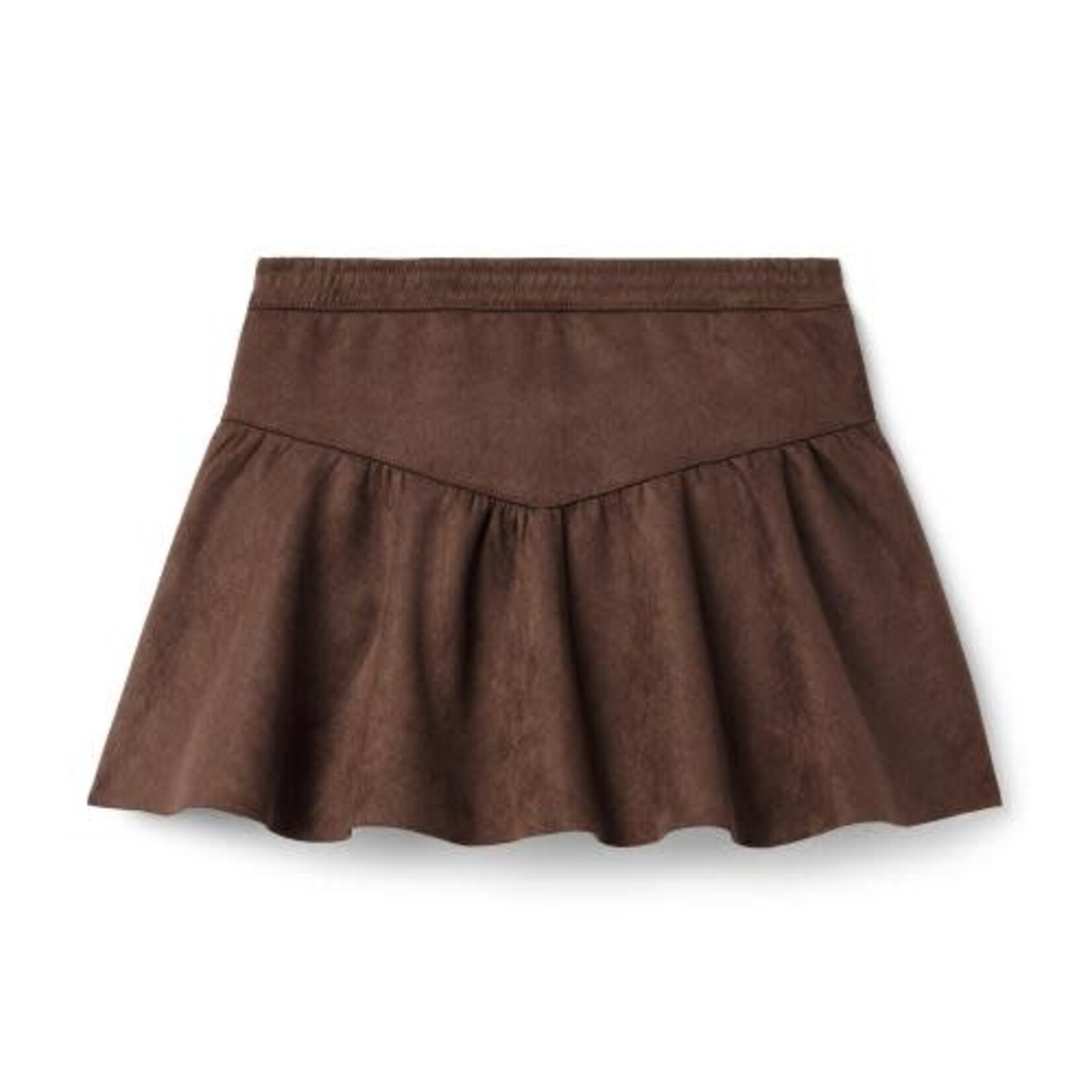 JANIE AND JACK K ES BRN SUEDE SKIRT FB